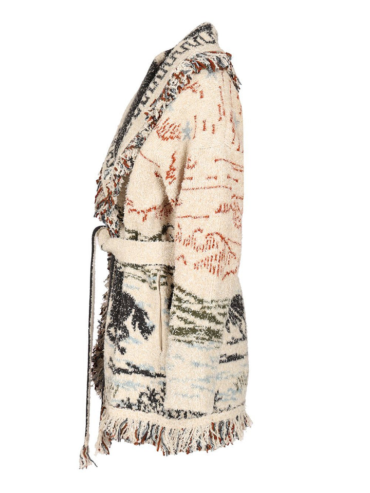 Alanui Sunset Riders Knitwear - Beige | 44d28aa019456552c21ac3c1eefb0cff073a9022
