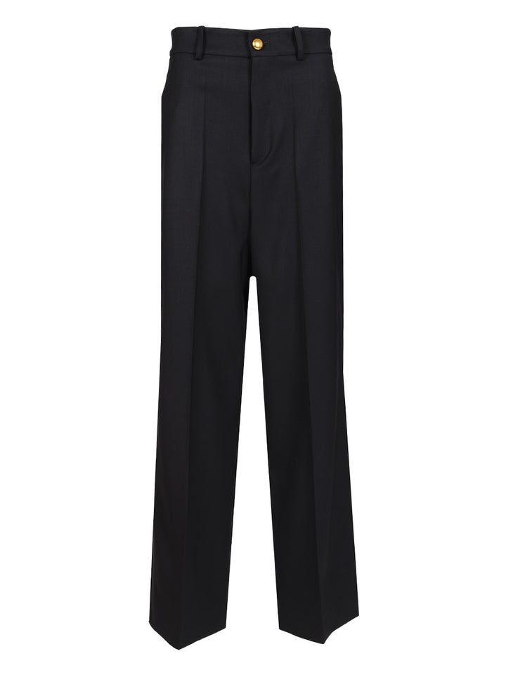P.A.R.O.S.H. Wide-Leg Trousers - Blue | b6cff8f007450b76178bb637ea02452041c92e42
