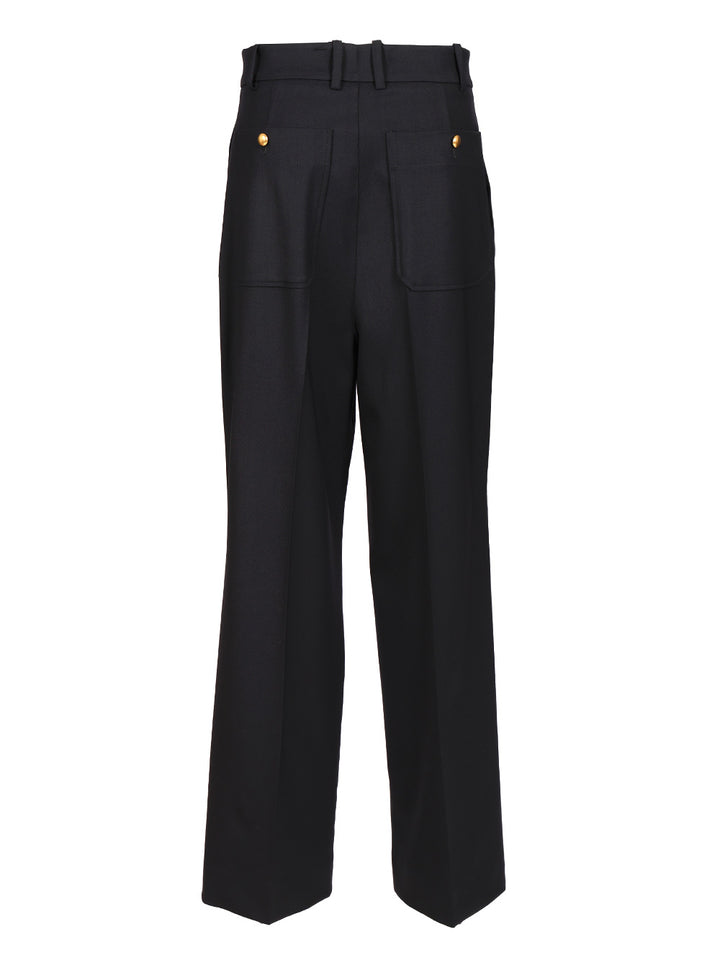 P.A.R.O.S.H. Wide-Leg Trousers - Blue | a897f4d456712e1c9943b76c68228c99169ef0b6