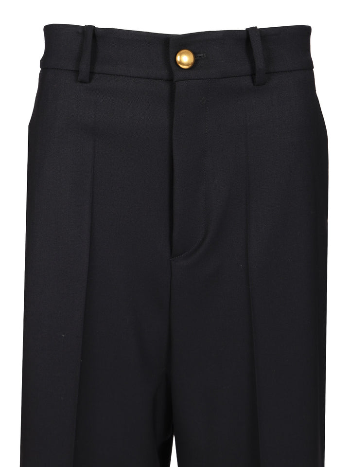 P.A.R.O.S.H. Wide-Leg Trousers - Blue | 9cafd85f0449dd0842b6e9692c461c8c02e0f0d8