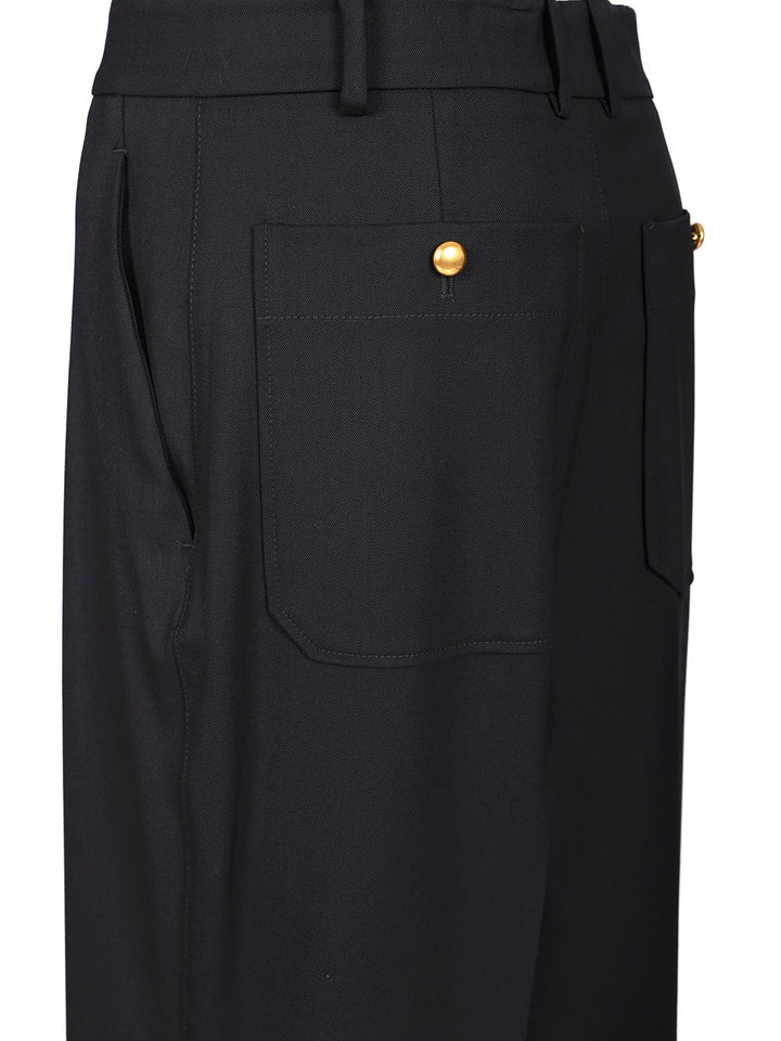 P.A.R.O.S.H. Wide-Leg Trousers - Blue | d75613097265b45298744bc38792ddac83d6c605