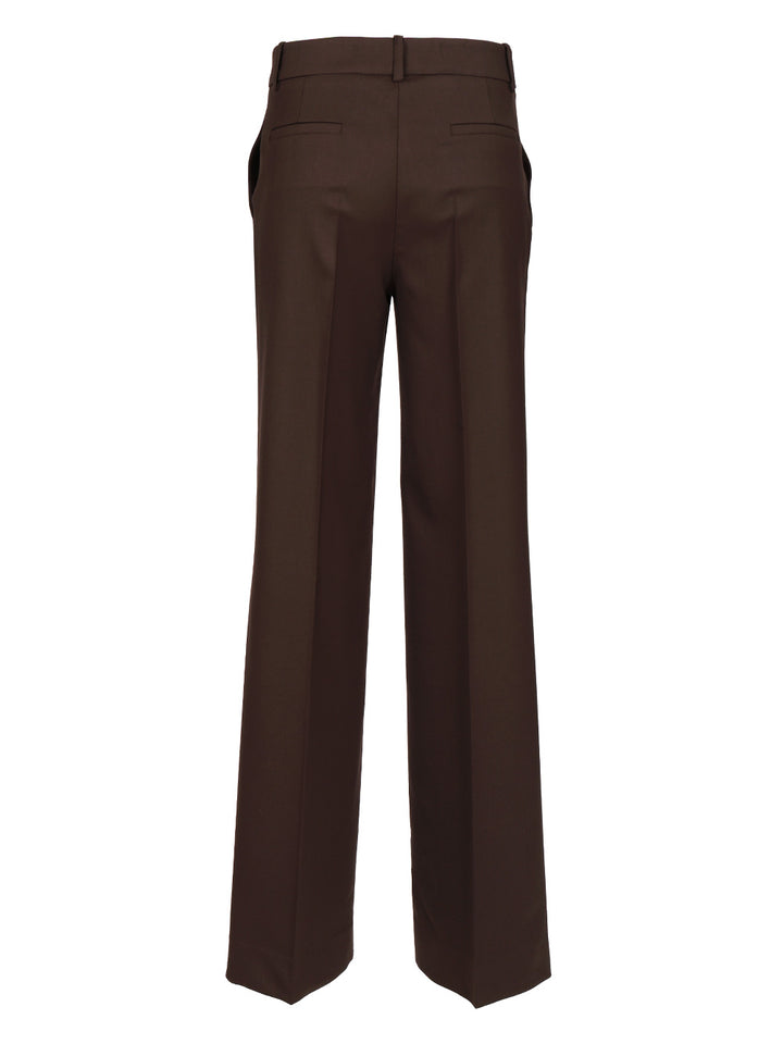 P.A.R.O.S.H. Palazzo Trousers - Brown | 4ed6f2ee51314aef0cb664a03a2a75af41cdecb3