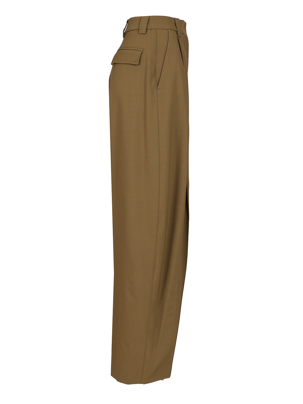 Thelatest Wide Trousers - Green | 0cf62d110b168310e04feda401678d8ca9c81512