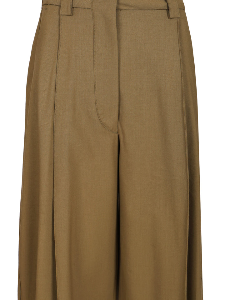 Thelatest Wide Trousers - Green | 4ebfe9cbb163087ad6c5955e7db359dd88f8f788
