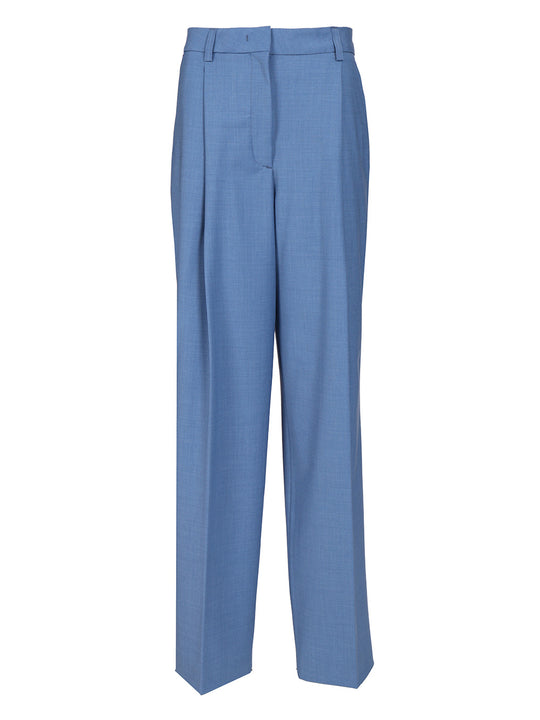 Wide Trousers Light Blue