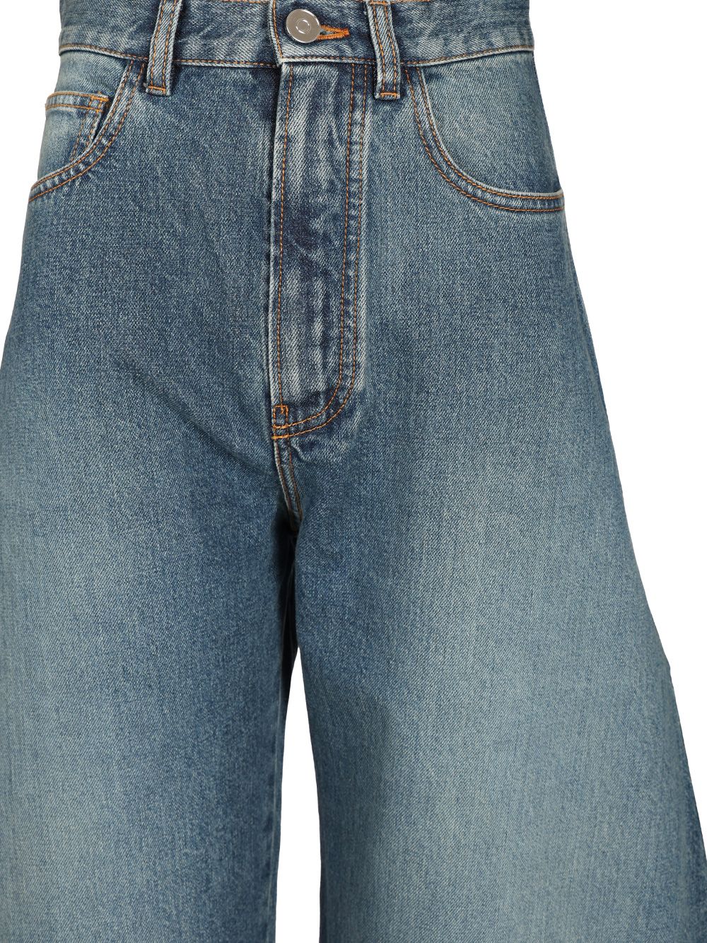 AlaÏA Rounded Jeans - Blue | ddd491ce4dc0302de414efda06d7b4d01b4dcddf