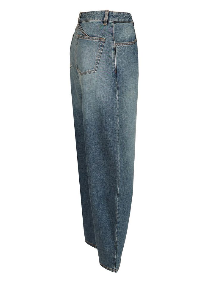AlaÏA Rounded Jeans - Blue | d74c055e8f34263dbcb2e8253f20adfbda358eb0