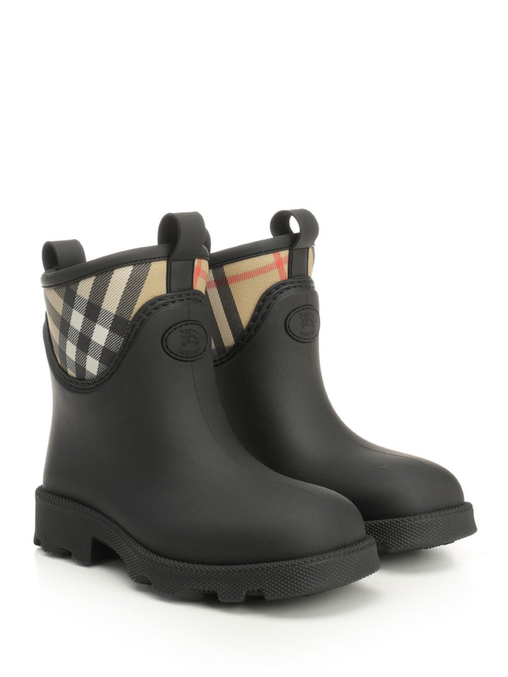 Burberry Marsh Stamp Rubber Ankle Boots - Black | b97f36663805555d68eb401191fd05289593115f