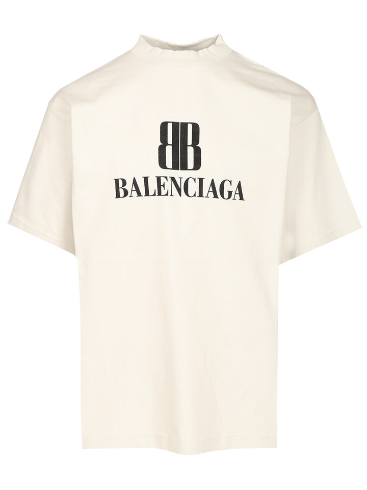 Balenciaga Nano Bb T-Shirt - White | 343c64f41b715b6808c07f7dd2df654e411ab192