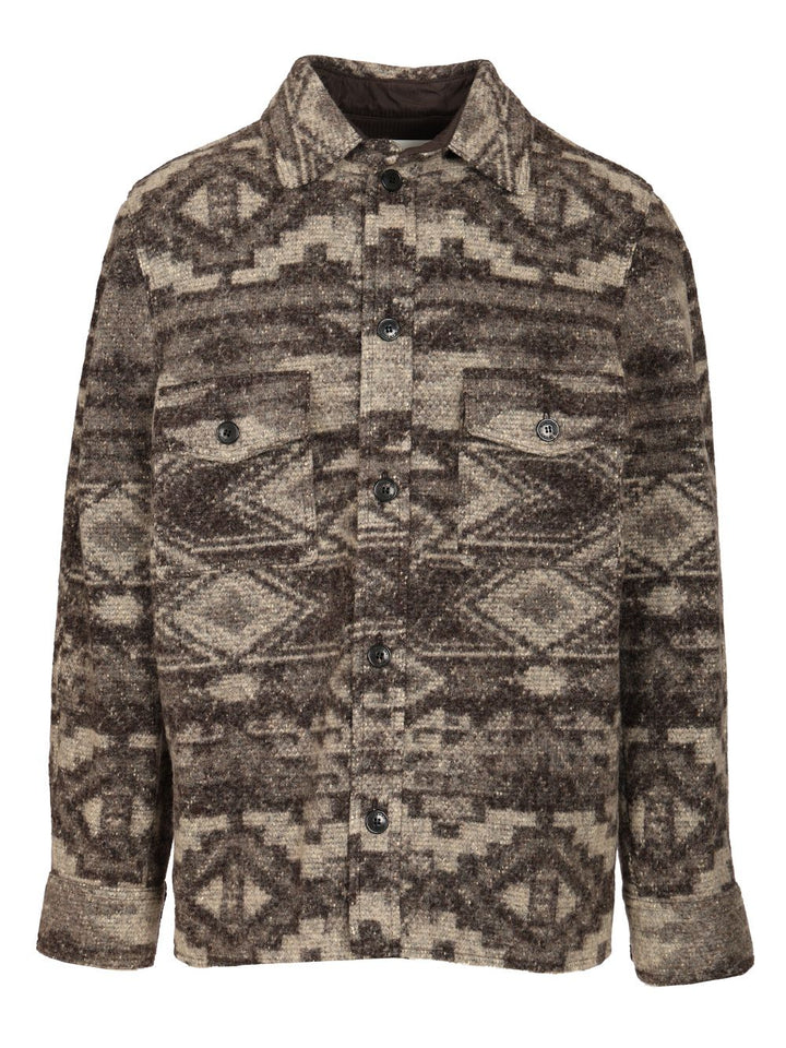 Marant Kervon Shirts - Brown | 69976342d289bb6f918d053b254b91b2c2a2b3b2