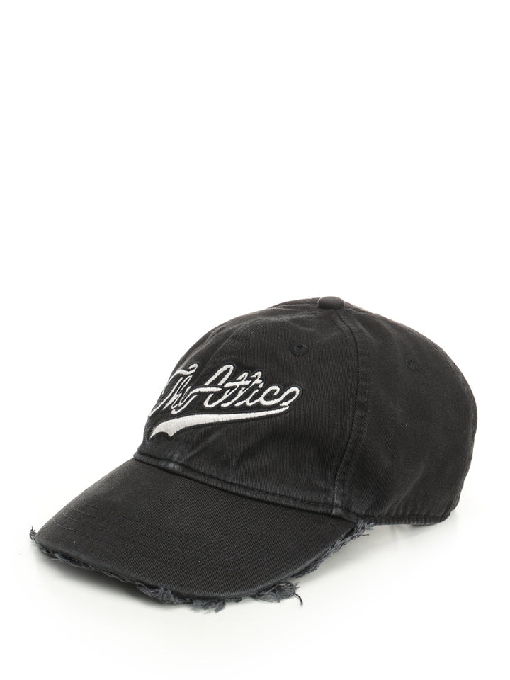 The Attico Baseball Cap Hats - Black | f4cc12111fcd155455a73f003590de93ee89dd02