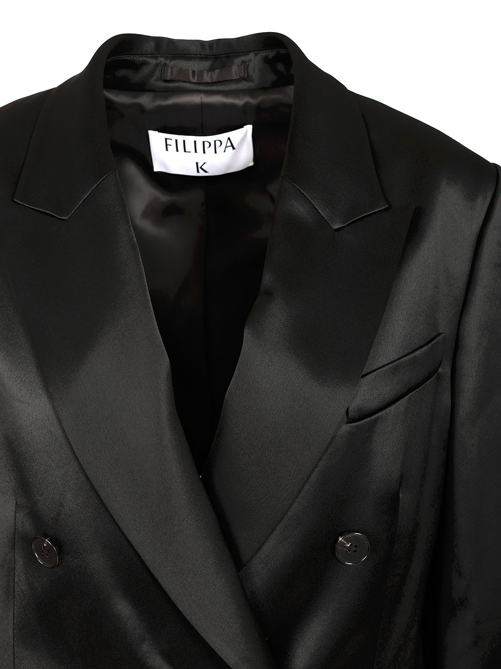 Filippa K Double-Breasted Blazer Jackets - Black | 95a92d487274574873959dec00d7787fff50bbbd