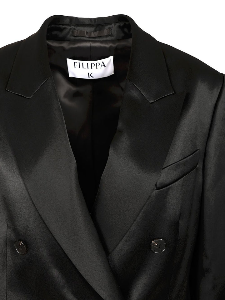 Filippa K Double-Breasted Blazer Jackets - Black | 95a92d487274574873959dec00d7787fff50bbbd