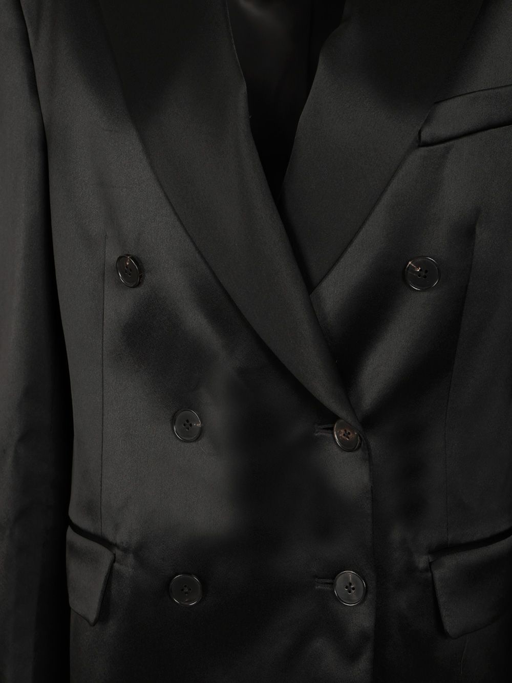 Filippa K Double-Breasted Blazer Jackets - Black | ea0d68bb18ef4610b7c2c25cfc985d2a91c7e624