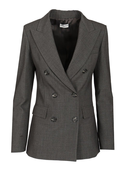 Double-Breasted Jacket Jackets Grey