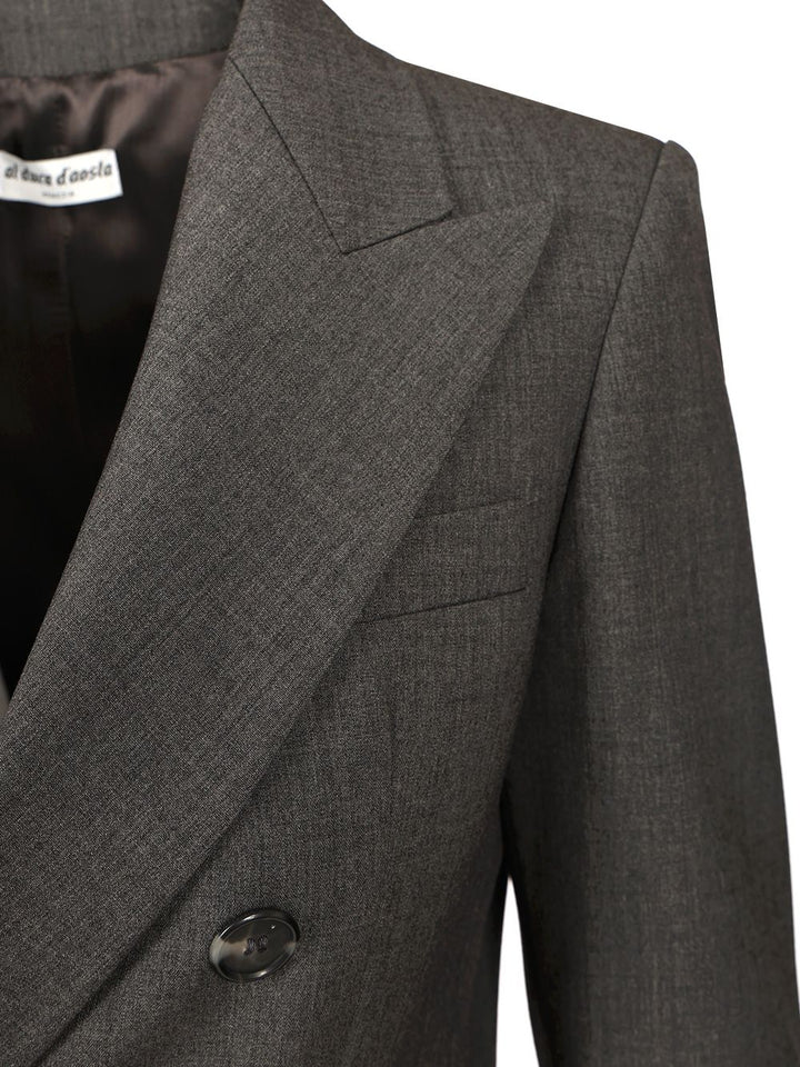 Al Duca D'Aosta Double-Breasted Jacket Jackets - Grey | c22fce49be5b0895f564f432589228c2a1b0bb6b