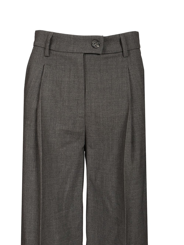 Al Duca D'Aosta High-Waisted Trousers - Grey | 72e2a30fdae8ff62d13ce00fea77c36815df7126