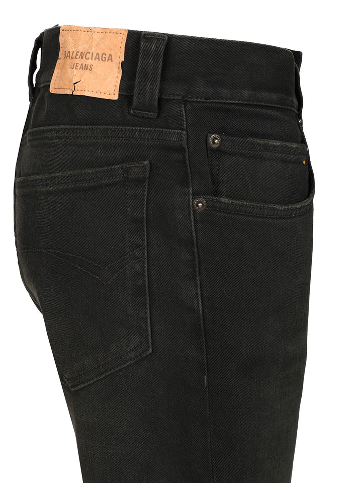Balenciaga Slim Fit Bootcut Jeans - Black | 1556628e497dbd9be4cdea4f235ea708c89cd0ae