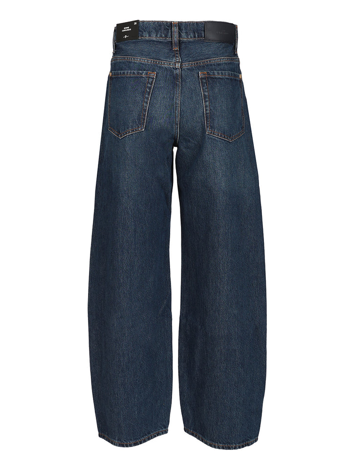7 For All Mankind Bonnie Curvilinear Jeans - Blue | 402cda1a368b1b3a21667a458b872284933c749a