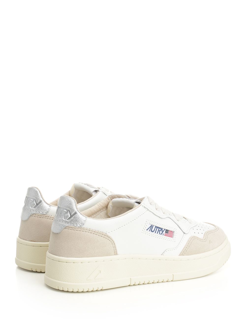 Autry  Medalist Low Sneakers - Silver | 7157376a0e36e957799236a5f4774504b0de3e1e