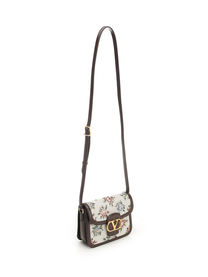 Valentino Garavani 9to5 Shoulder Bag In Jacquard Fabric With Papier Floral Shoulder Bags - Multicolor | 20edea9f870b11c68e9f63c7acebb3bd80360411