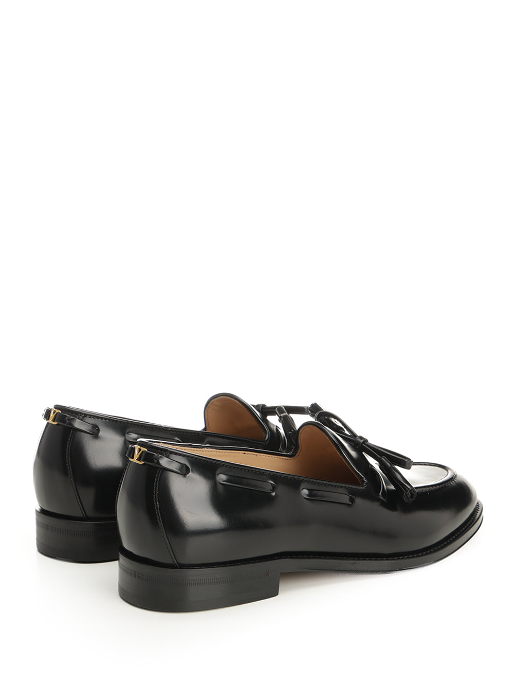 Valentino Garavani Bowshire Moccasin In Shiny Calfskin Scarpe basse - Black | 74b111c91abf0c6d0a7a2e76b4435b0b3b3a6ed3