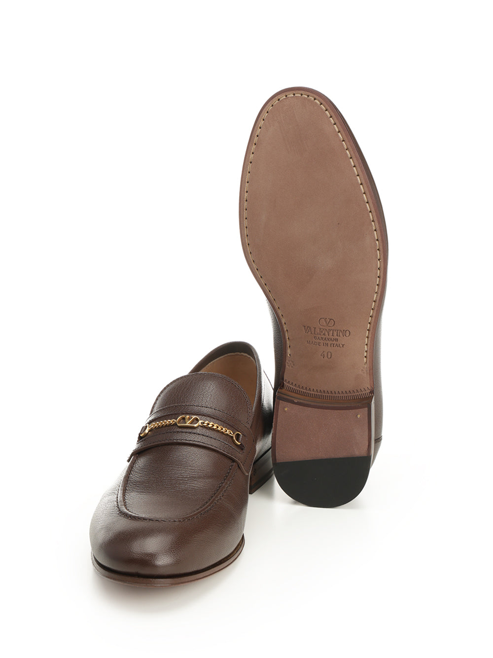 Valentino Garavani Vlogo Signature Kid Loafer Scarpe basse - Brown | 5ab84f05f6e75fc232582baee5586d8aaecb6d56