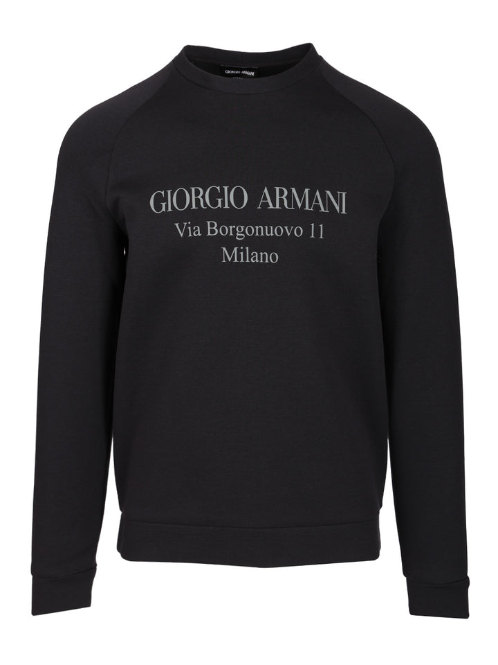 Giorgio Armani Giorgio Armani Sweatshirt Sweatshirts - Blue | 19146ee7c401e1c46708bd9588e58fd7d454d009