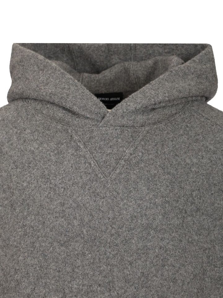 Giorgio Armani Cashemere Hoodie Sweatshirts - Grey | 72afe71b1eef4ec3f346a5b1544ed491341a55b4
