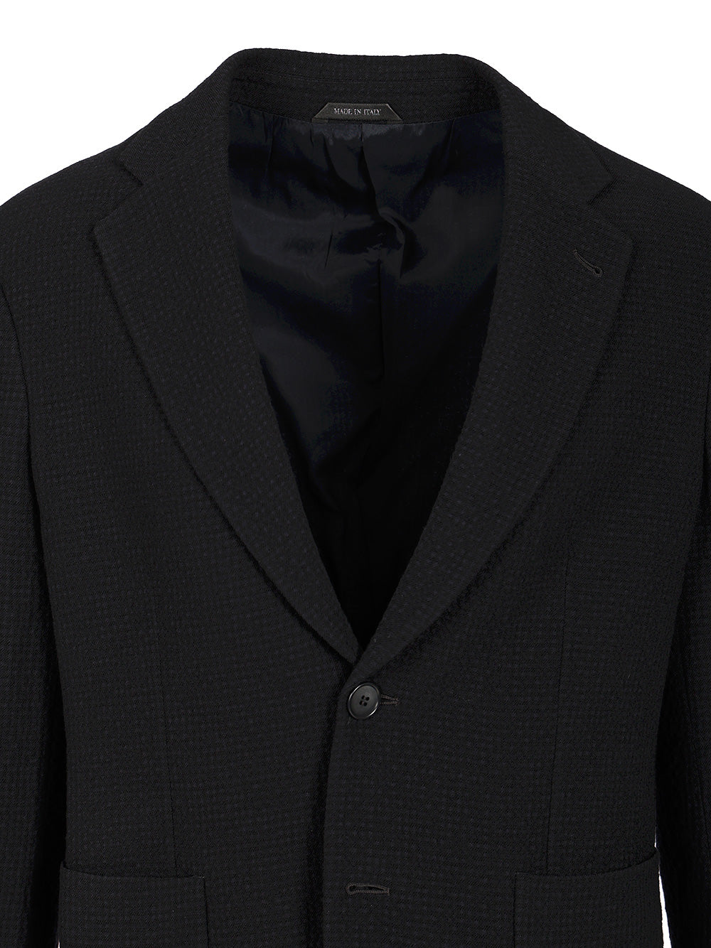 Giorgio Armani Single-Breasted Stretch Wool Jacket Jackets - Blue | 821df86f4ccf88ea961ba10fc9262e8cc493ae13