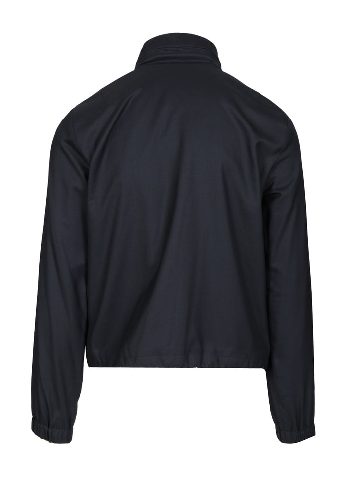 Giorgio Armani Icon Blouson In Cashmere And Silk Jackets - Grey | af8c776d1906c1f59090bac6d484a5cd800cec6f