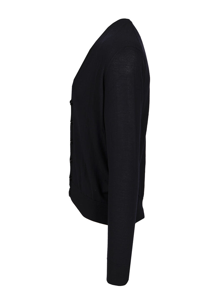 Giorgio Armani Wool Cardigan Knitwear - Blue | 92b0aff236297595b3077464f360359487623d76