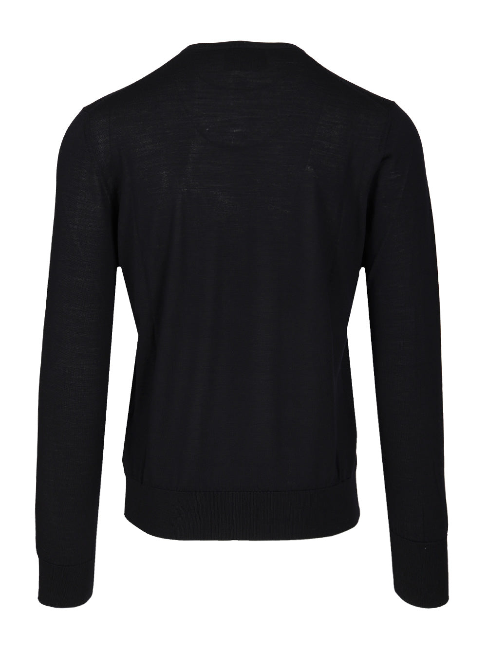 Giorgio Armani Crew Neck Wool Sweater Knitwear - Blue | c54106d3d222d36452ad8f52fe52296264769d05