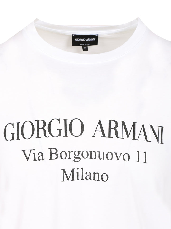 Giorgio Armani Cotton T-Shirt - White | c4c48f8d8afb05fa1a4318b83bcfad88cf0c3cd7