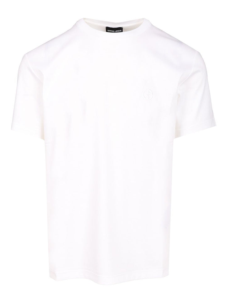 Giorgio Armani Cotton T-Shirt - White | e121296489287ef4de41f3da864a5f2bee72fdef