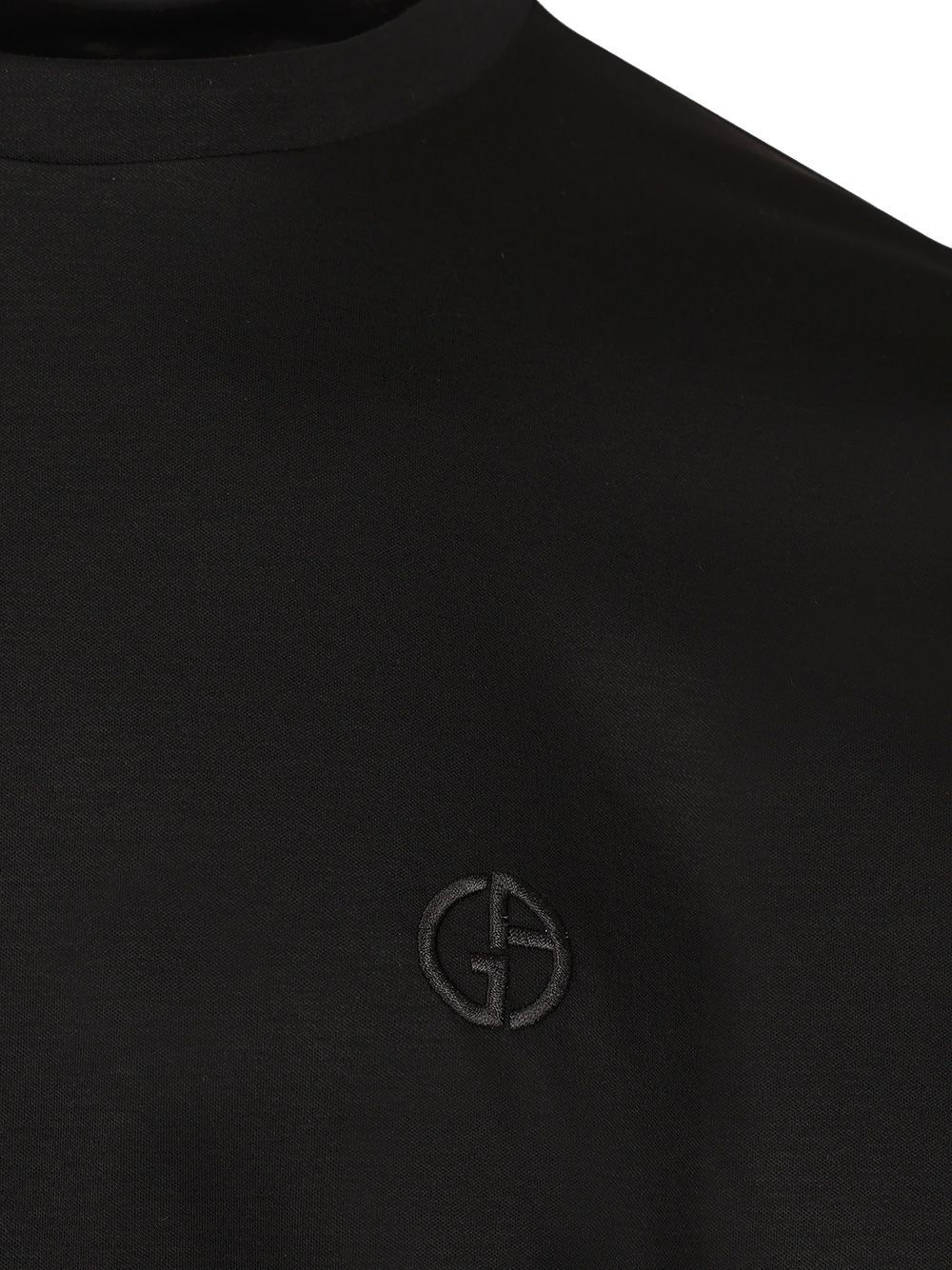 Giorgio Armani Cotton T-Shirt - Black | 46dfa16d3bda30362e7971decb1bd72baf7ca573