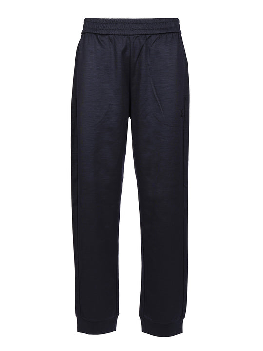 Cotton And Cashmere Joggers Trousers Blue