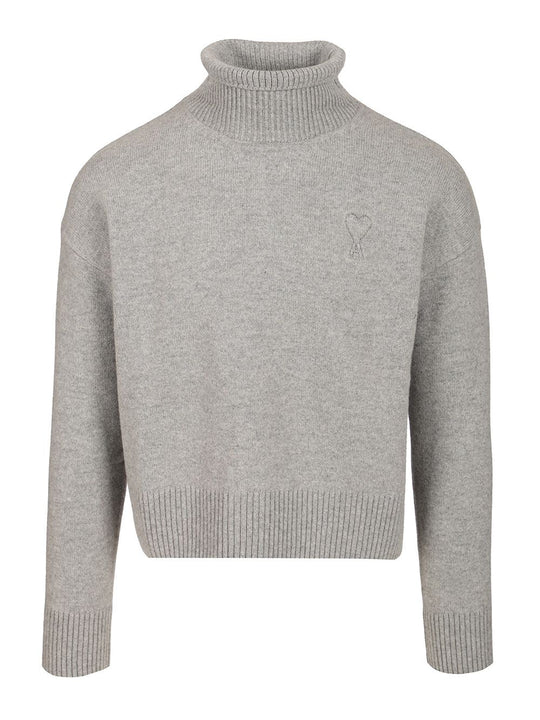 Turtleneck Sweater Knitwear Grey