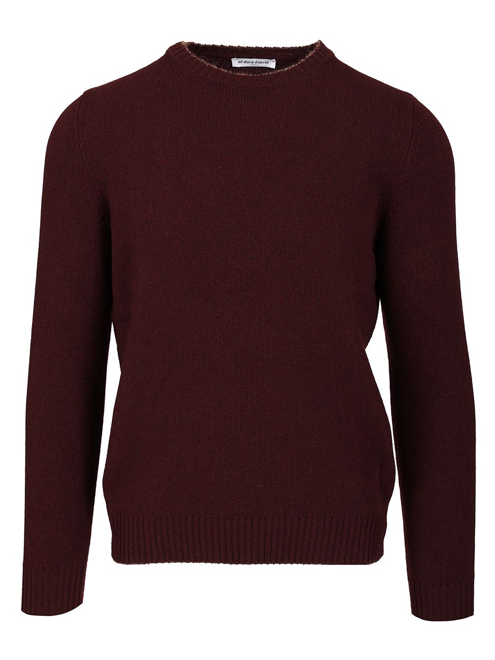 Al Duca D'Aosta Crewneck Sweater Knitwear - Bordeaux | 74810386340d9b1af17d6dbe949f6484a137c51b