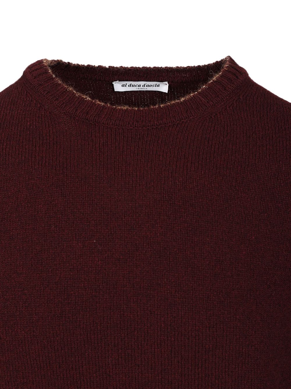 Al Duca D'Aosta Crewneck Sweater Knitwear - Bordeaux | 386e48316d35c0ef357282bb246c10499004acc4