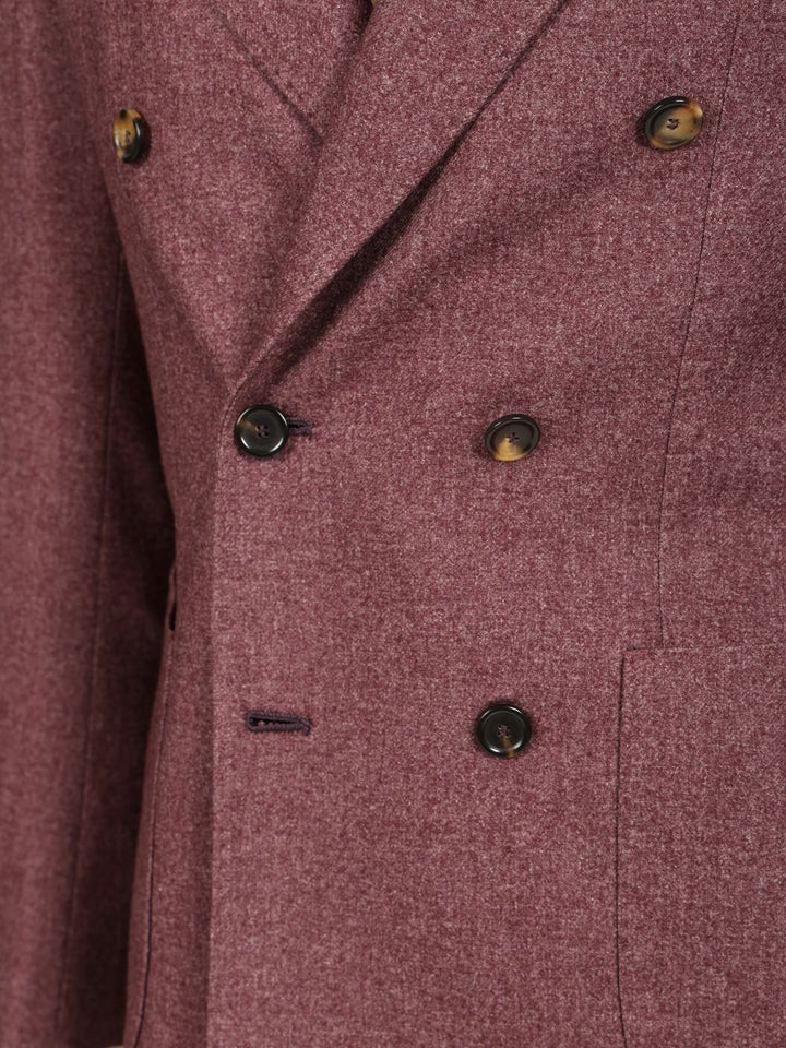 Al Duca D'Aosta Double-Breasted Blazer Jackets - Bordeaux | db2f2611031af2851ef5c6e6690f2e3e8ba09193
