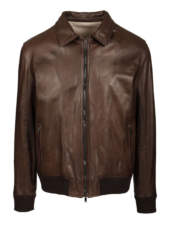 Leather Jacket Jackets Brown
