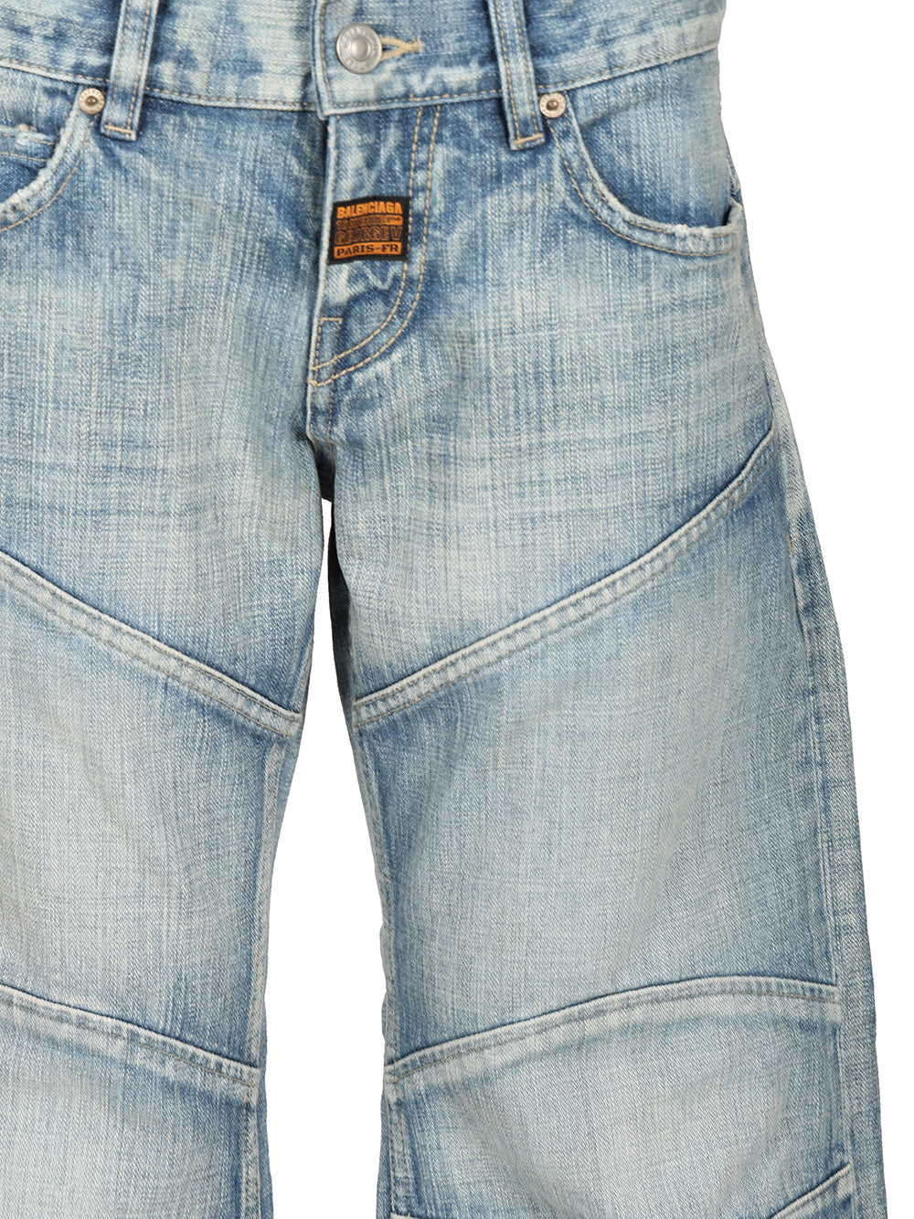 Balenciaga Fitted Low-Waist Jeans - Blue | bfa5ead6aa428c5d1244c26dcffa03d74803491a