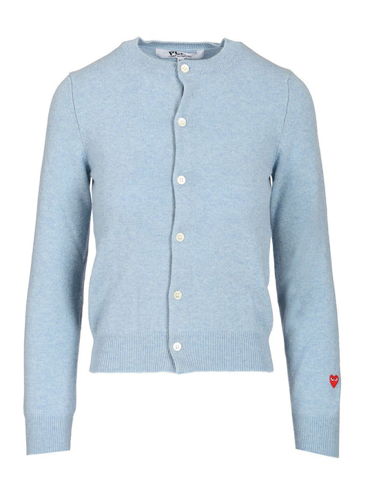 Wool Cardigan Knitwear Light Blue