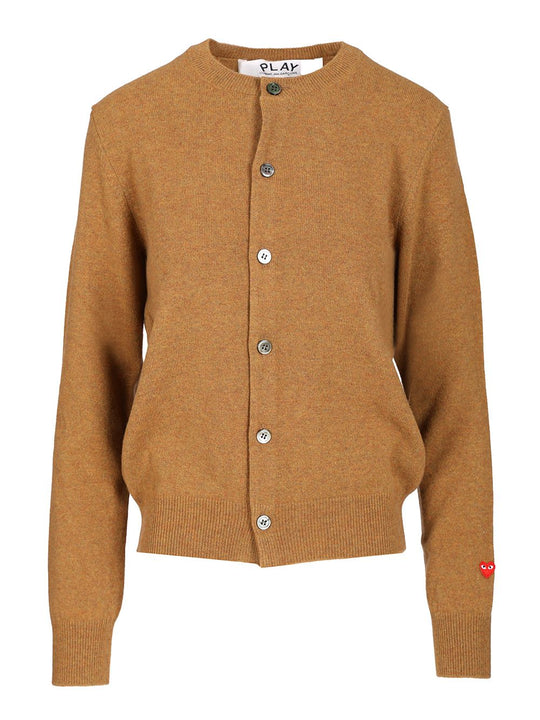 Wool Cardigan Knitwear Beige