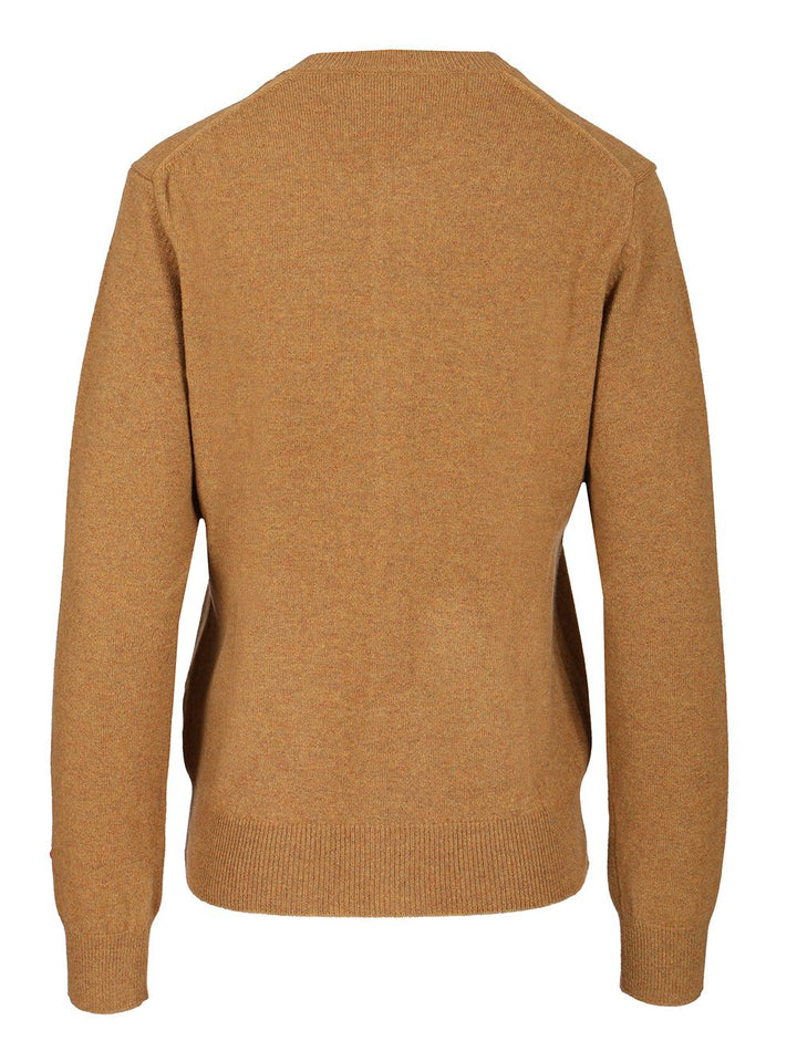 Comme Des Garcons Play Wool Cardigan Knitwear - Beige | 22039cb1d4f773825360ad163e595e762a2d0bee
