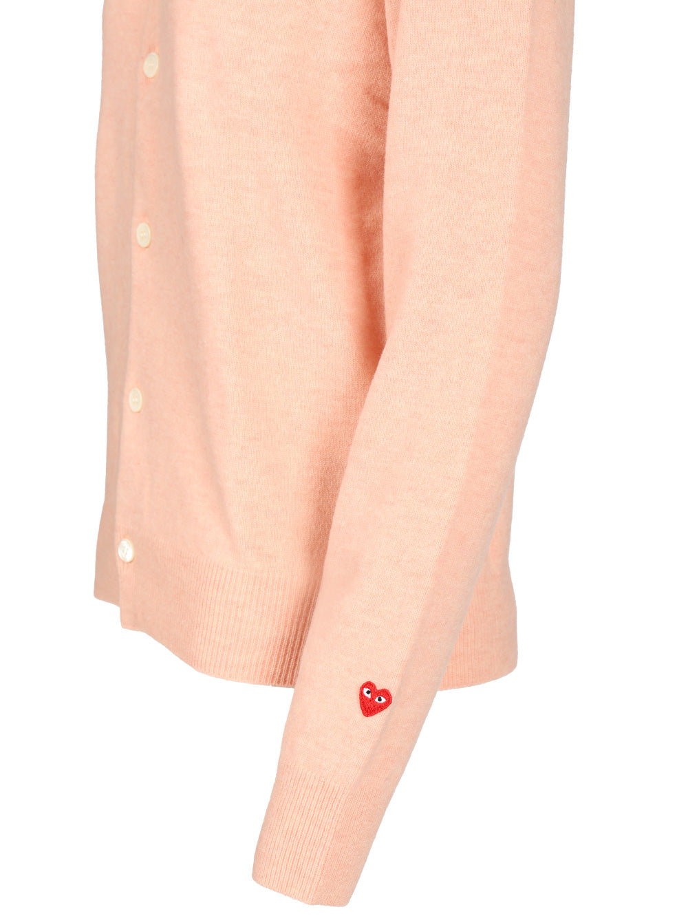 Comme Des Garcons Play Wool Cardigan Knitwear - Rose | 1bb633ea74d3a7a1056babed3a43857a8d015133