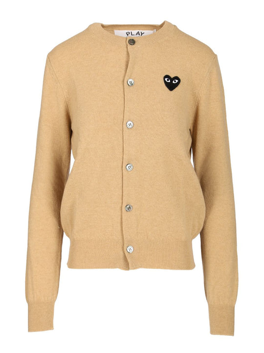 Wool Cardigan Knitwear Beige