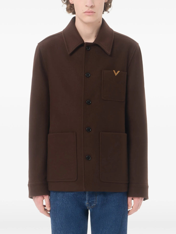 Valentino Garavani Shirt jackets - Brown | d152c24b9f1d35a2d84284ef1a8704c85500fa62