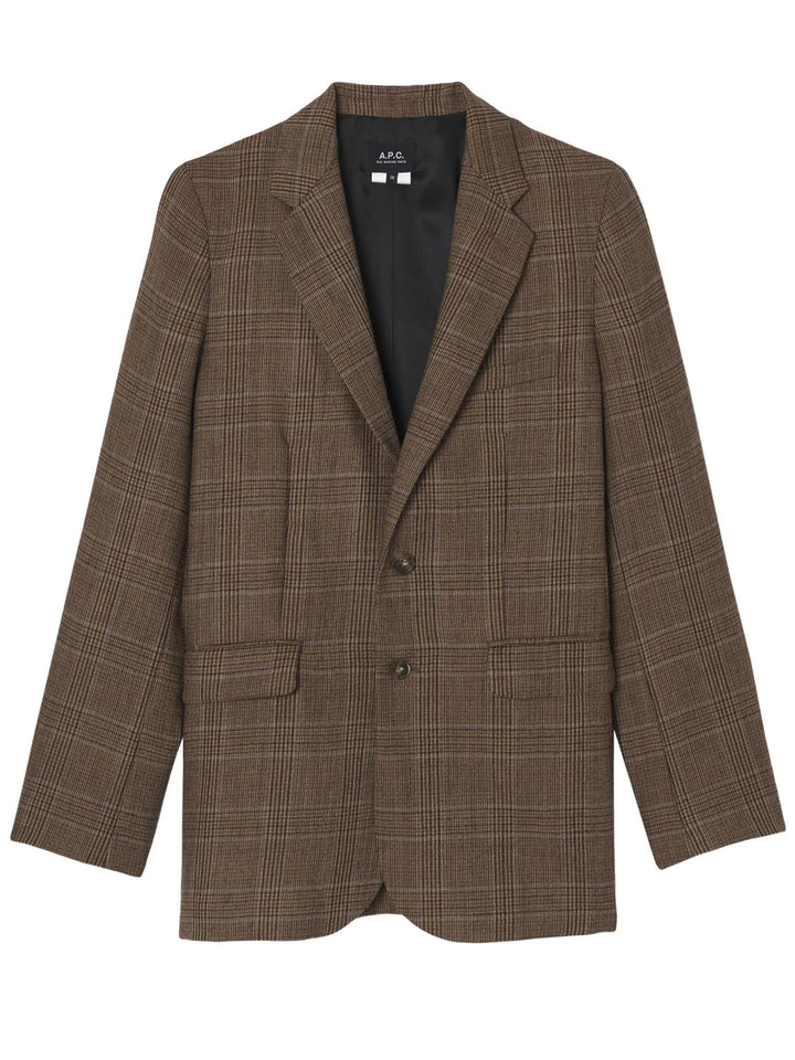 A.P.C. Blazer - Brown | 707f1673f6d910f74b1879350a6cd299b3f32163